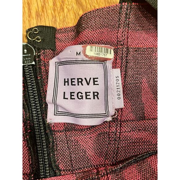 Herve Leger Niva Animal Print Bandage Dress - Picture 15 of 16